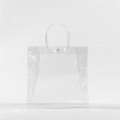 10Pcs Transparent Gift Bags with Handles Waterproof PVC Shopping Bags for Jewelry Candy Perfume Christmas Gift Wedding 25 X 16 X 8cm. 
