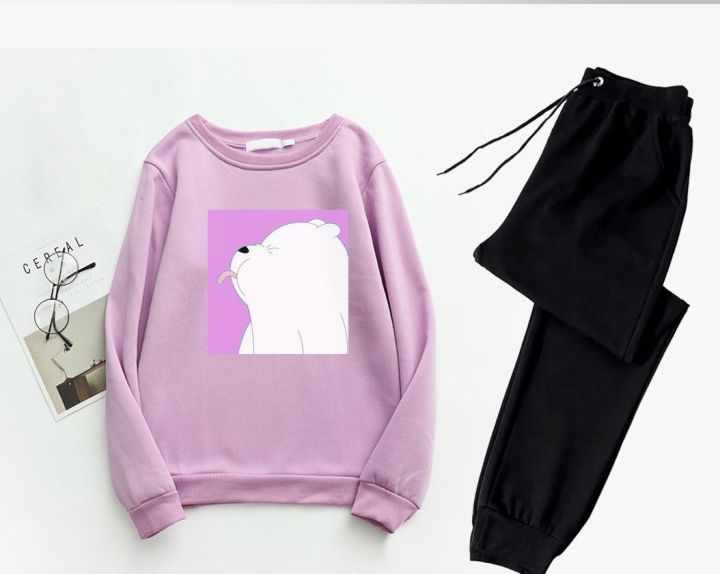 Winter Collection ICE BEAR Printed Tracksuit for Girls and Women