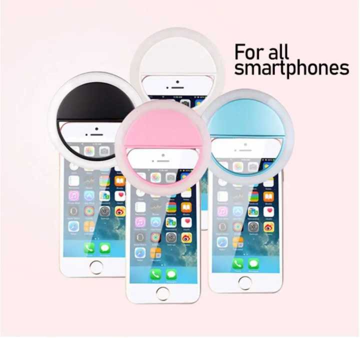 Rechargeable Smart small Selfie LED Ring Light - Tik Tok Light - Musically Light - 36 Leds smart phone