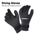 SMGSLIB Mother 5MM 3MM Men Wetsuit Winter Gloves Scuba Snorkeling Paddling Surfing Kayaking Canoeing Spearfishing Mittens Diving Equipment. 