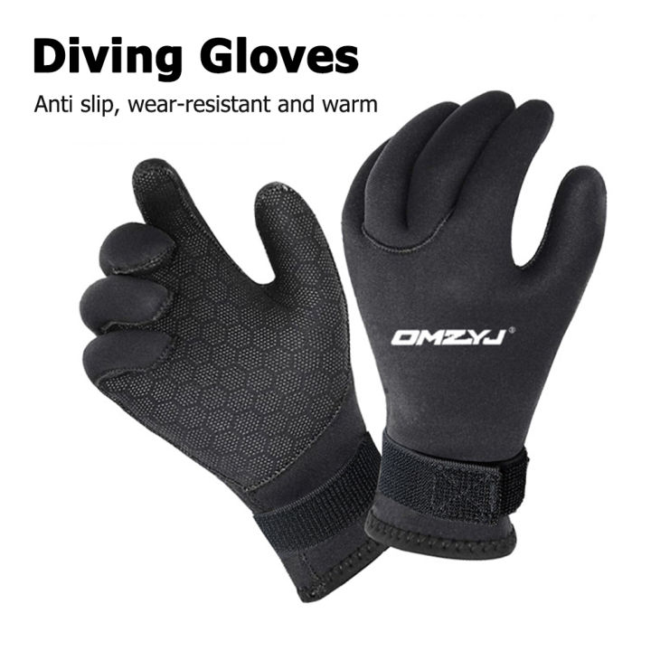 SMGSLIB Mother 5MM 3MM Men Wetsuit Winter Gloves Scuba Snorkeling Paddling Surfing Kayaking Canoeing Spearfishing Mittens Diving Equipment