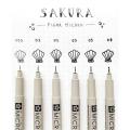 Sakura Pigment based Micron Pens - 0.1, 0.2, 0.3, 0.4, 0.5, 0.8 & 0.05. 