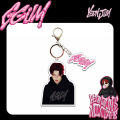 Kpop Idol TXT YEONJUN GGUM Keyring Cute Cartoon Acrylic Keychains. 