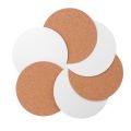 Self-Adhesive Cork Coasters,Cork Mats Cork Backing Sheets for Coasters and DIY Crafts Supplies (120 Pcs, Round). 