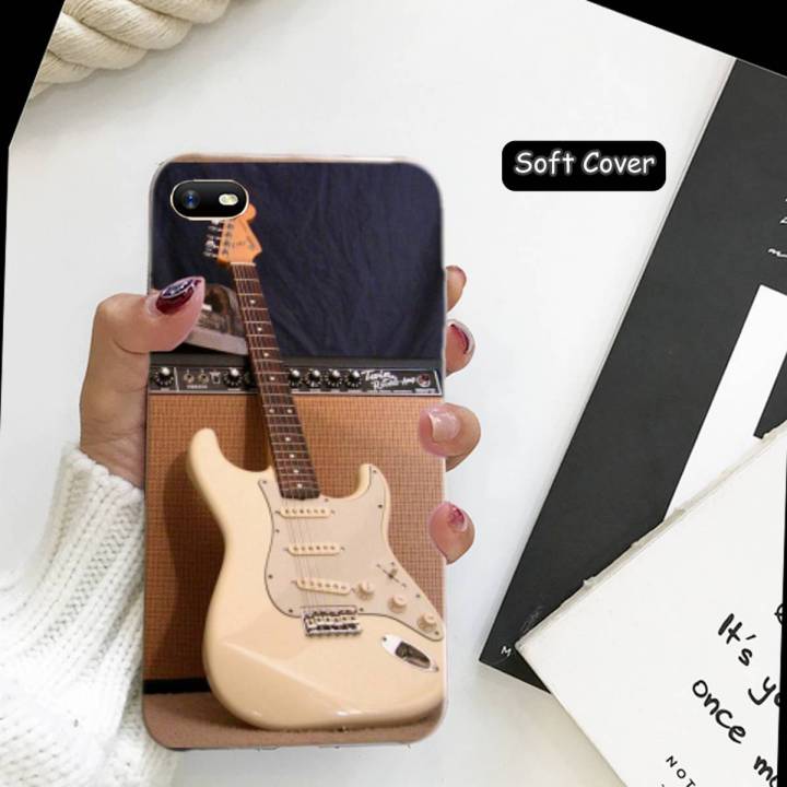 Oppo A1K Pouch Cover - Guitar Soft Back Cover Case for Oppo A1K