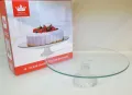 10 inches Glass Cake Stand - Round. 