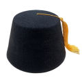 【Pioneer Gong】Red Fez Hat Traditional Moroccan Hat Tarboosh Hat Beanie Cap Flat Top Hat Soft Comfortable Universal Ottoman Turkish Hat. 