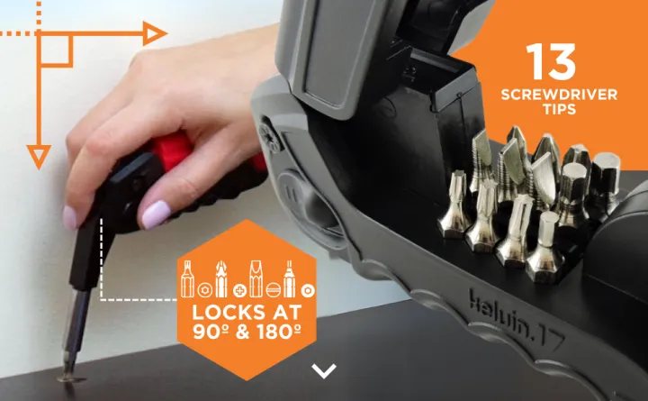 Kelvin%2017%20Urban%20Screwdriver%20Set,%20All%20in%20One%20Everyday%20Multitool%20Screwdriver,%20Multi-Tip,%20Compact%20&%20Universal%20Precision,%2013%20Bit%20Set%20with%20Tape%20Measure,%20Liquid%20Level,%20Hammer%20and%20Flashlight%20-%20Image%203
