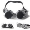 Cosplay Vintage Victorian Rivet Gothic Steampunk Unisex Cool Men Women Welding Goggles Cosplay Vintage Glasses Eyewear. 
