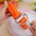 Stainless Steel Julienne Peeler Vegetable Peeler Double Planing Grater Kitchen Accessories Cooking Tools. 