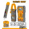 INGCO DM3028 SUPER SELECT AMP CLAMP TESTER AND VOLT DETECTOR SET. 