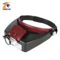 Magnifying Headset Lamp With Magnifying Glass Jeweler Loupe Wearing Style 1.5x 3 X 8.5x 10x Headband Glasses Magnifier. 