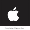 Apple Vinyal Cut Logo Sticker, Mobile and Multipurpose sticker Pack of 1 Sticker. 
