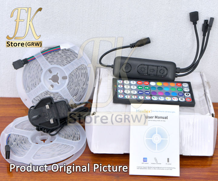 50 fit LED Strip Lights | Rope Light | Ceiling Light | RGB Light |   15M (2X7.5M)  Music Sync Color Changing RGB LED