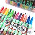 12colors Demon Slayer Kimetsu No Yaiba Anime Rotating Crayons Oil Pastel Colored Pencil Graffiti Pen For Kids Painting Drawing. 