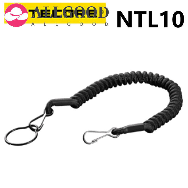 【ALLGOOD】NTL10 NTL20 Flashlight Tactical Lanyard Punched Stainless Steel Ring Safety Rope For 25.4mm Diameter Lamp
