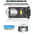 AKE 1 PC HJG Headlight Bulbs H5 Led 32000LM 5500K 2 Tone Yellow White With Waterproof Mini Projector Lens For Motorcycle Car Plug and Play Headlight Lamp, Bulb, Led 9-32 volt. 