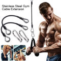 Gym Grade Carabiner Clip 2pcs Gym Cable Set with Stainless Steel Carabiner for Home Gym Replacement Cables for Lat/tricep Pull Down Leg Extensions Machine Fitness Rope Attachments for Gym Fitness. 