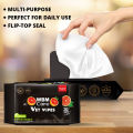 WBM Biodegradable Wet Wipes, Orange Scented - 20 Pcs | Deep Cleansing Kitchen Cleaning Wipes. 