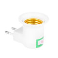 E27 220V Screw Mouth Night Light Can Tilting EU Lamp Holder With Switch Round Foot Wall Type Lamp Shades Stable performance and easy to install. 