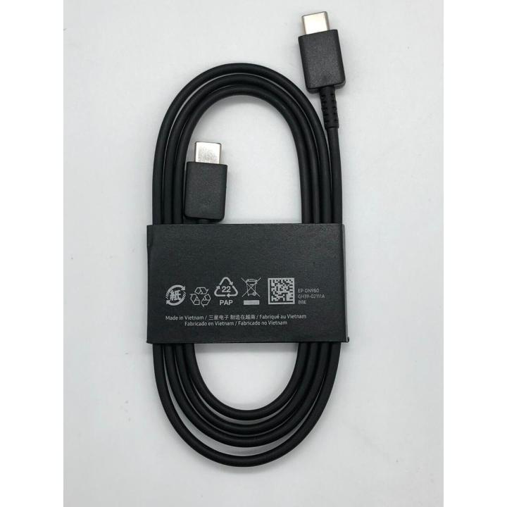100% Original Samsung Galaxy Cable Dual Type C To Type C Super Fast Charging 35W / 25W / 15W  3A For Galaxy S22 5g S21 Ultra S20 Note 20 10 A71 A32