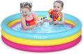 Inflatable Round Swimming Pool 35.4" x 9" | Outdoor & Indoor Bath Tub for Kids Pool/Bathing Tub-Portable & Foldable (3FT Round Sunset Glow Baby Pool) | Swimming Pool Bath Tubs for Kids. 