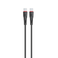 itel Cable Pulse C22N Type-C to Type-C Data Cable, Fast Charging, High-Speed Data Transfer, 1.2 Meter Long, Nylon Braided Design. 