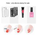 Nail Art Scrapper with Transparent Nail Stamping Tool. 