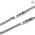 Customized Name & Logo Engrave Chain Bracelet For Girls & Boys - Personalized Name Luxury Metalic Adjustable Bracelet For Couples - Premium Bracelet With Chain - Personalized Name Gift Bracelet. 