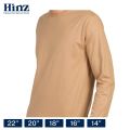 Hinz Youth Essential Round Neck Unisex Top (Full Sleeves) Combed Cotton Interlock. 