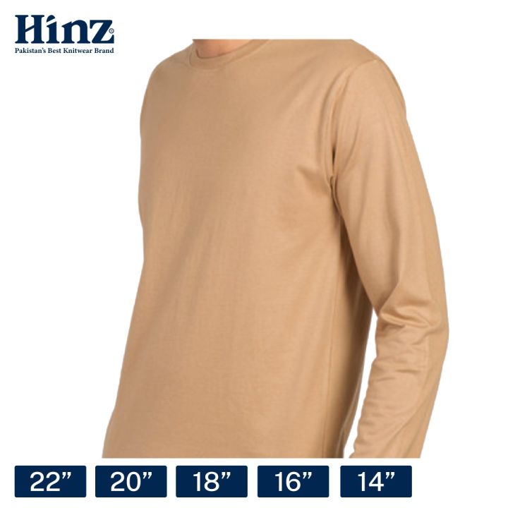 Hinz Youth Essential Round Neck Unisex Top (Full Sleeves) Combed Cotton Interlock
