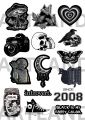 Multiple dark aesthetic stickers  available in single ,pack of 5,8,12,15 best quality cool aesthetic stickers for dark lover. 