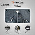 Glam Gas D-Cut Hob | 3 Burner  | Built-In Gas Stove | Kitchen Gas Stove | Choolah. 