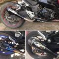 M4 MATT BLACK EXHAUST FOR MOTORCYCLE, HEAVY BIKES, BIKE WITH DB KILLER. 
