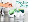 Multipurpose Soap Dispenser and Sponge Holder, Detergent Dispenser, Bathroom and Kitchen Liquid Detergent and Soap Container BPA Free Durable Material. 