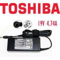 90W Laptop AC Adapter  With Power Cable for Toshiba Satellite Pro C670 C850D. 
