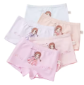 2 Pcs/Lot Girls Boxers Cotton Underwear For Kids Beautiful Rainbow Panties For Girls Breathable Soft Children Underpants 3-14Y. 