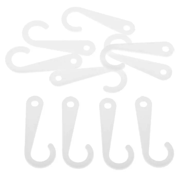 50x%20Plastic%20J%20Hooks%20Fasteners%20for%20Socks%20T-Shirts%20Retail%20Display%20Hanger%20White%20-%20Image%206