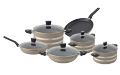 SK Fabulous Non-Stick Cookware Gift Set – 17 Pieces of Culinary Excellence. 