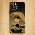 Bendy And The Ink Machines Phone Case For iPhone15,14,13,12,11,Pro,Max,Plus,Mini,X,XS,XR,8,7,6,S,Plus,SE Soft Black Case. 