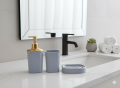 IKEA STORAVAN Polypropylene Plastic 3-piece Bathroom Sets (Soap Dispenser, Toothbrush Holder & Soap Dish) (Grey). 
