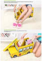Multi-Function Cartoon Bus Shape Storage Box for Toys Kids Clothes Folding Cartoon Car Toy Storage Basket Children Storage Bin. 