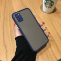 For Samsung Galaxy A02s - High Quality Matte PC Back Soft TPU Frame Shockproof Color Button with Camera Protection Lens Protection Camera Protective Back Cover Case For Samsung Galaxy A02s. 