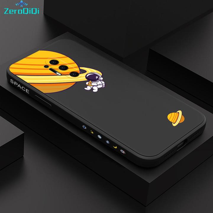 ZeroQiQi for OnePlus 8 Pro Back Cover Orbiting Saturn Full Lens Protection Phone Case Ultra Thin Soft Liquid Silicone Phone Cover