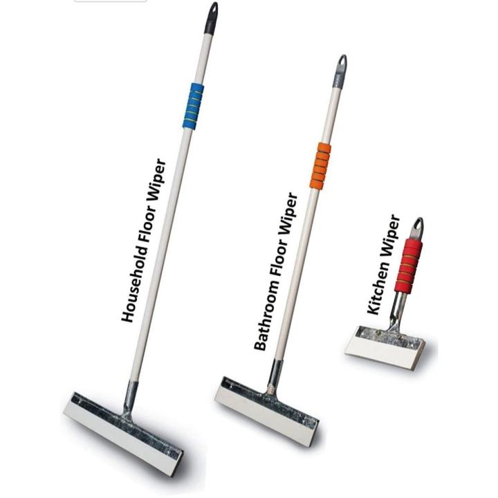 Home Floor + Bathroom Floor + Kitchen Floor Wiper, Standard, Multicolour -Set of 3(with free random things)