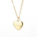 Heart Shaped Pendant Necklace / Women Romantic Fashion Jewelry Valentine's Day Gift. 