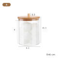 Makeup Cotton Pad Organizer Storage Box For CottonSwab Container with Bamboo Lid Conbo. 