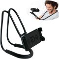 Cell Phone Stand Hanging on Neck Upgraded, Juerly Hands-Free Mobile Phone Holder Clip on Bed/Table 360¡ã Rotation iPhone Tablet Mount Bracket, 27.6''/70 cm Length for 4.7''-7.6'' Screen. 