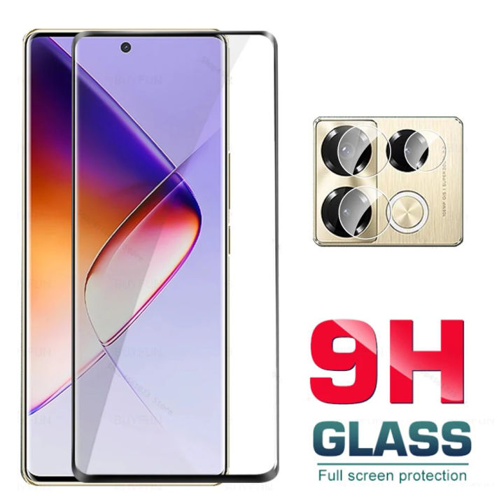 For Infinix Note 40 Pro /Note 40 Pro Plus 5G 2in1 Screen Protector + Camera Film For Infinex Note 40Pro note 40Pro+ Curved Tempered Glass Film