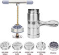 Noodles Maker - Stainless Steel Manual Noodles and Pasta Maker, Noodle Making Press Machine, Nimco Snack Maker Stainless Steel With 3 Blades by Naumart. 